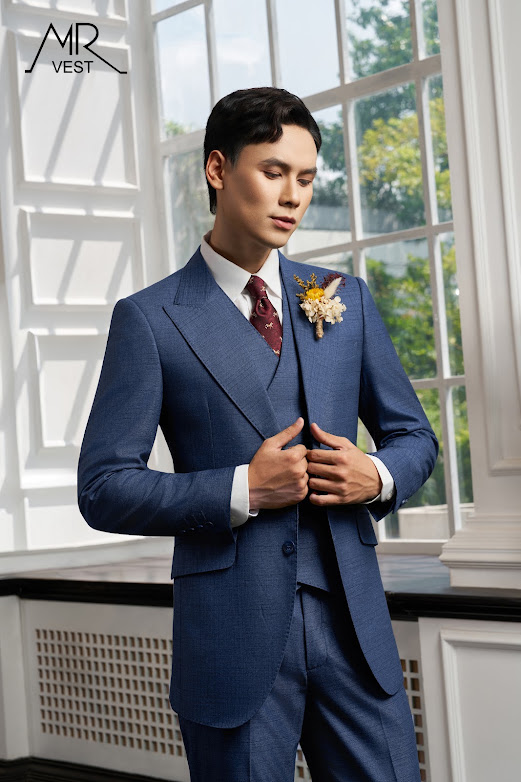 19.2 Avm694 Áo Vest Xanh DƯƠng Caro 2850k