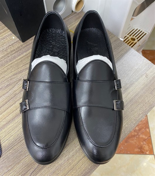 Double Monkstrap Shoes Black - 42