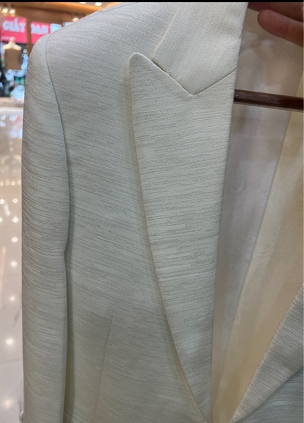 Peak white glitter jacket L