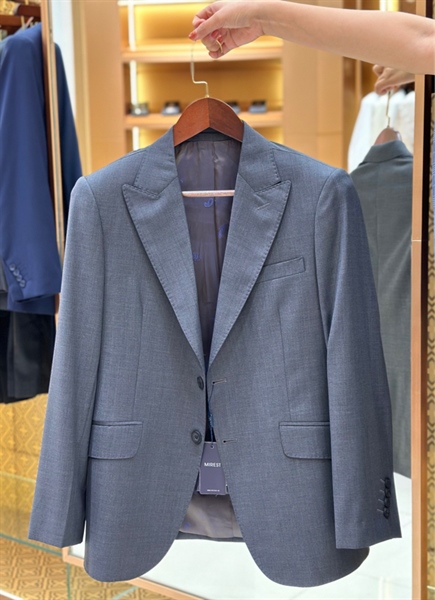 Peak lapel dark gray jacket S