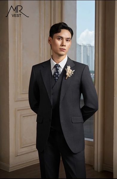 Grey notch lapel jacket XL
