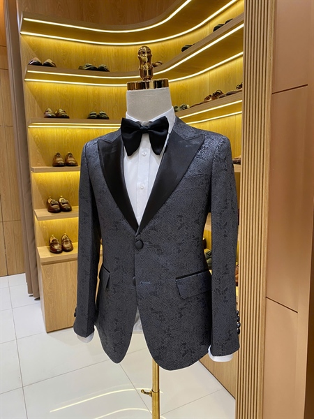 Brocade grey tuxedo M