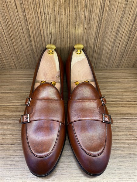 Monkstrap nâu đỏ đôi - 40