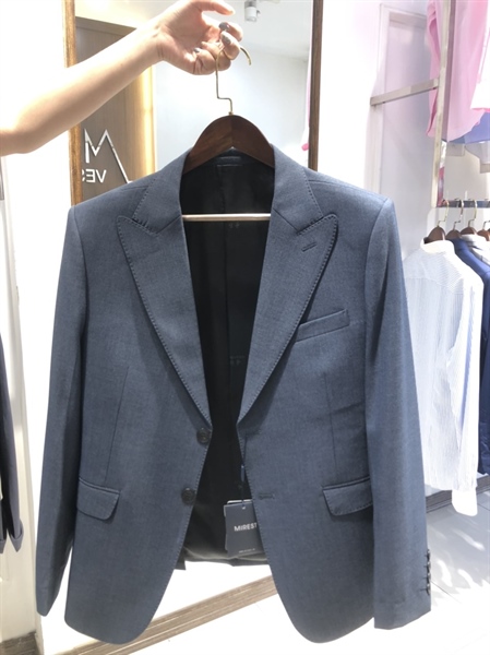 Áo vest xanh ghi xước L