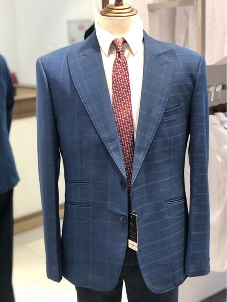 Áo vest caro xanh kẻ mới L