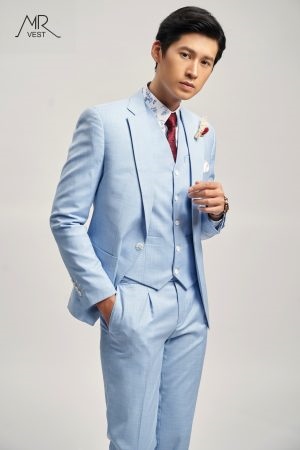Áo vest xanh nhạt S