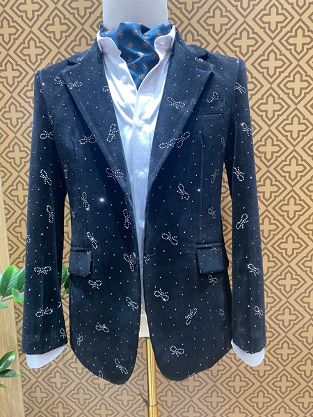Black velvet bling jacket