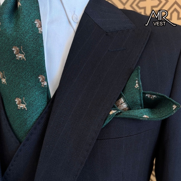 Charcoal Suit Jacket with Subtle Pinstripes