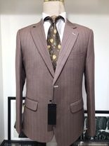 Áo vest nâu kẻ đẹp L