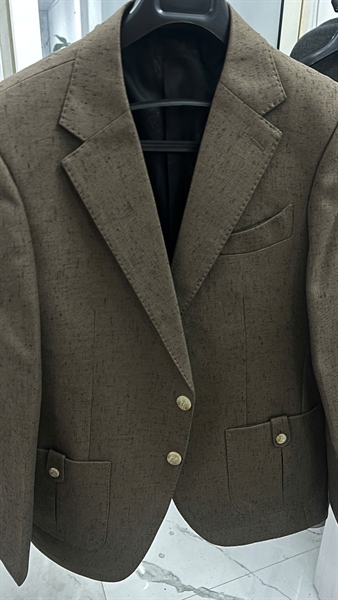 Brown notch lapel jacket