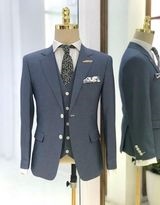 Áo vest xanh nước biển nhạt 2 khuy S